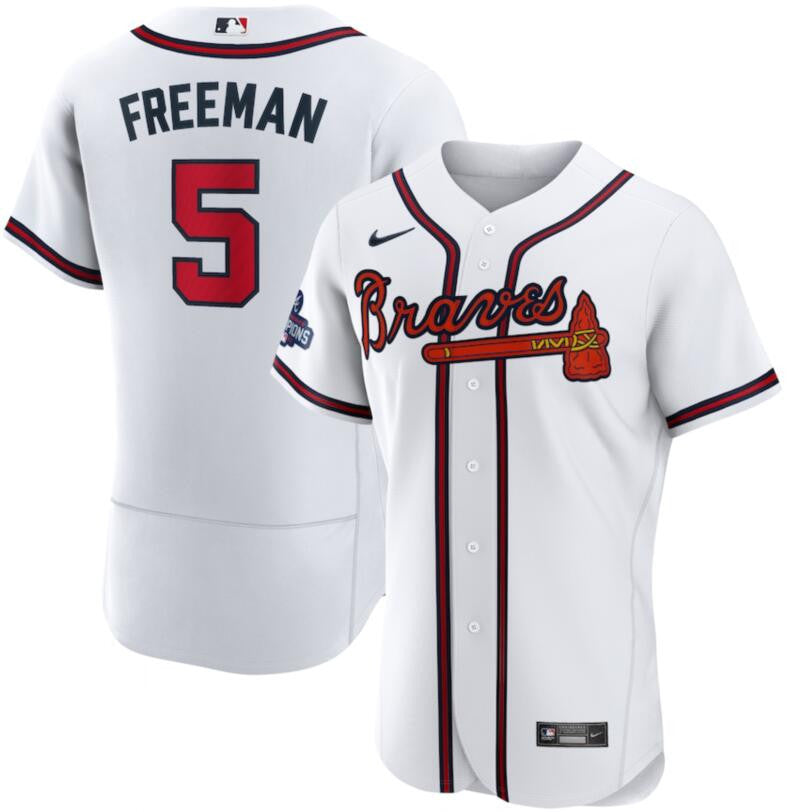 Freddie Freeman Atlanta Braves white jersey