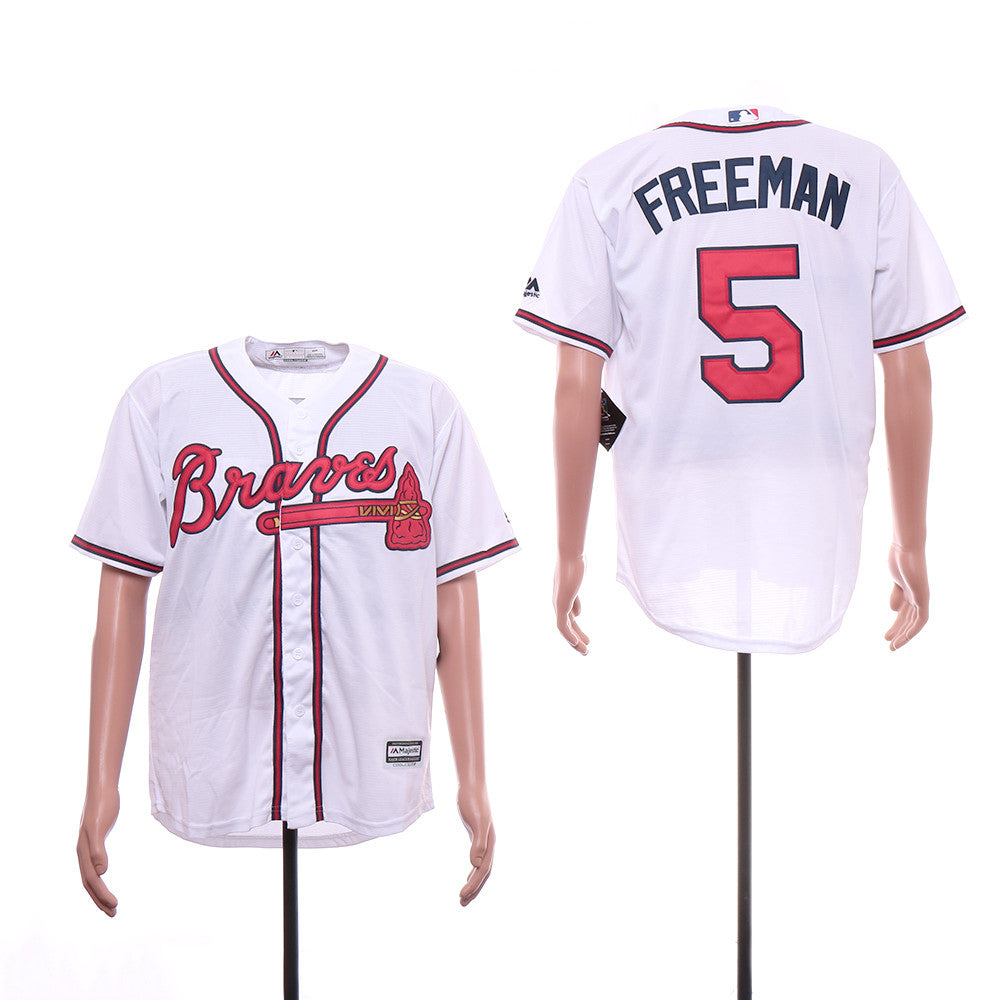 Freddie Freeman Atlanta Braves white jersey