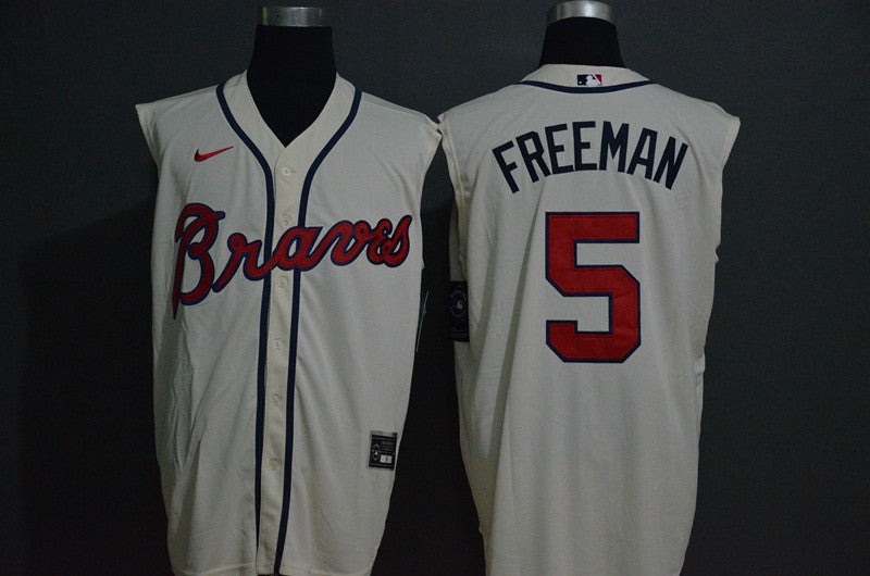 Freddie Freeman Atlanta Braves white jersey