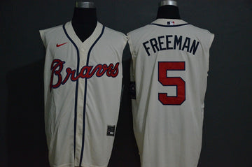 Freddie Freeman Atlanta Braves white jersey