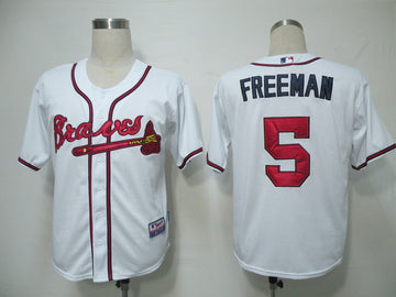 Freddie Freeman Atlanta Braves white jersey