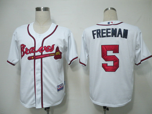 Freddie Freeman Atlanta Braves white jersey
