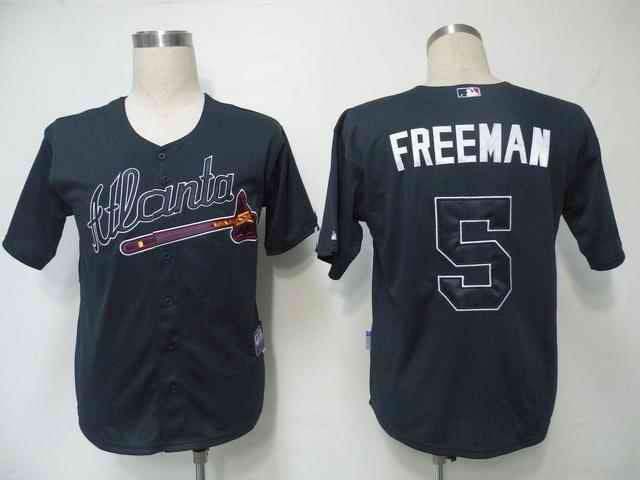 Freeman Atlanta Braves black jersey