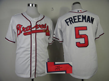 Freeman Atlanta Braves white jersey