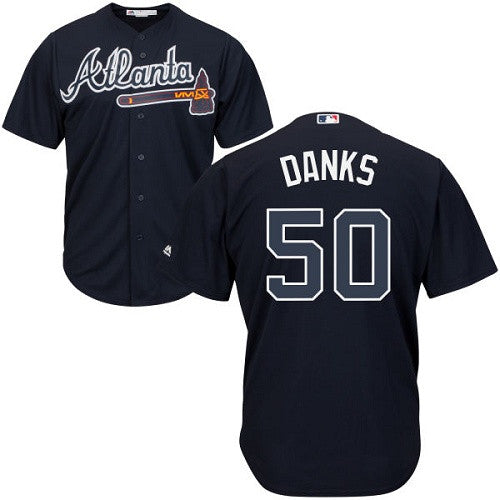 John Danks Atlanta Braves navy jersey