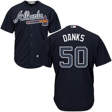 John Danks Atlanta Braves navy jersey