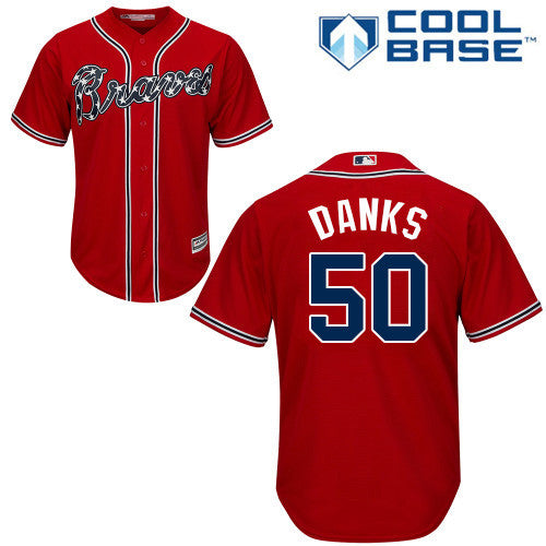 John Danks Atlanta Braves red jersey