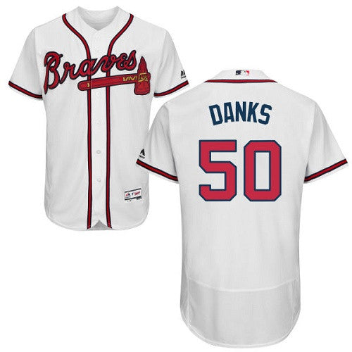 John Danks Atlanta Braves white jersey