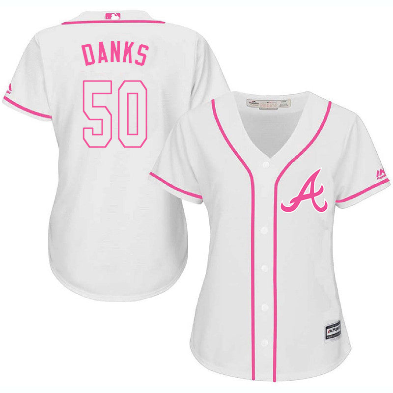John Danks Atlanta Braves white jersey