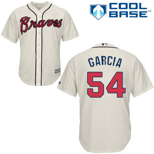 Adonis Garcia Atlanta Braves cream jersey