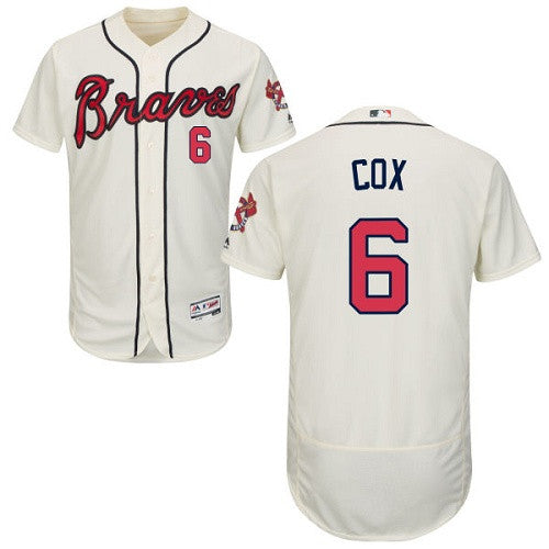 Bobby Cox Atlanta Braves cream jersey