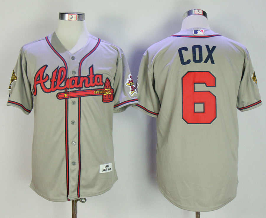 Bobby Cox Atlanta Braves gray Throwback jersey