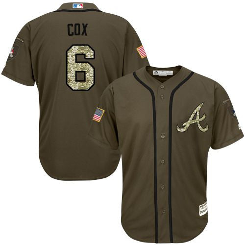 Bobby Cox Atlanta Braves green Salute To Service jersey