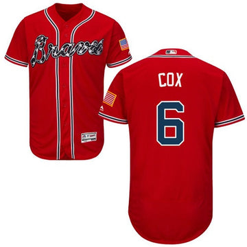 Bobby Cox Atlanta Braves red jersey