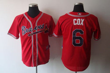 Bobby Cox Atlanta Braves red jersey