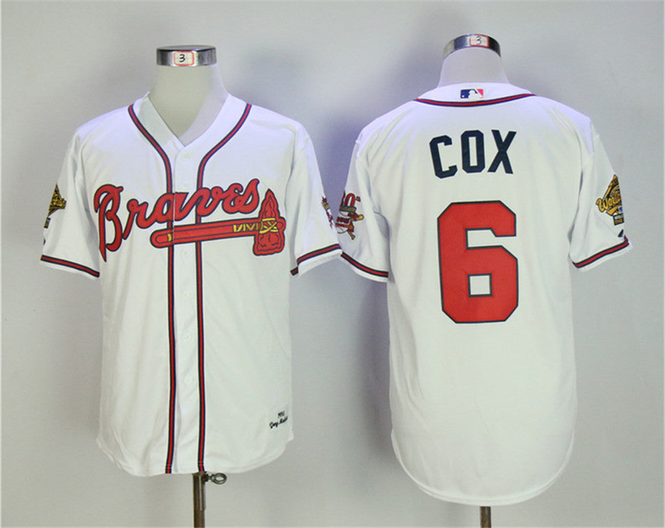 Bobby Cox Atlanta Braves white Throwback jersey