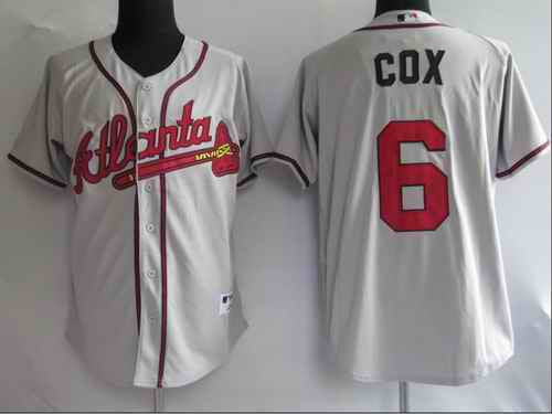 Cox Atlanta Braves grey jersey