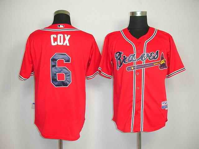 Cox Atlanta Braves red jersey