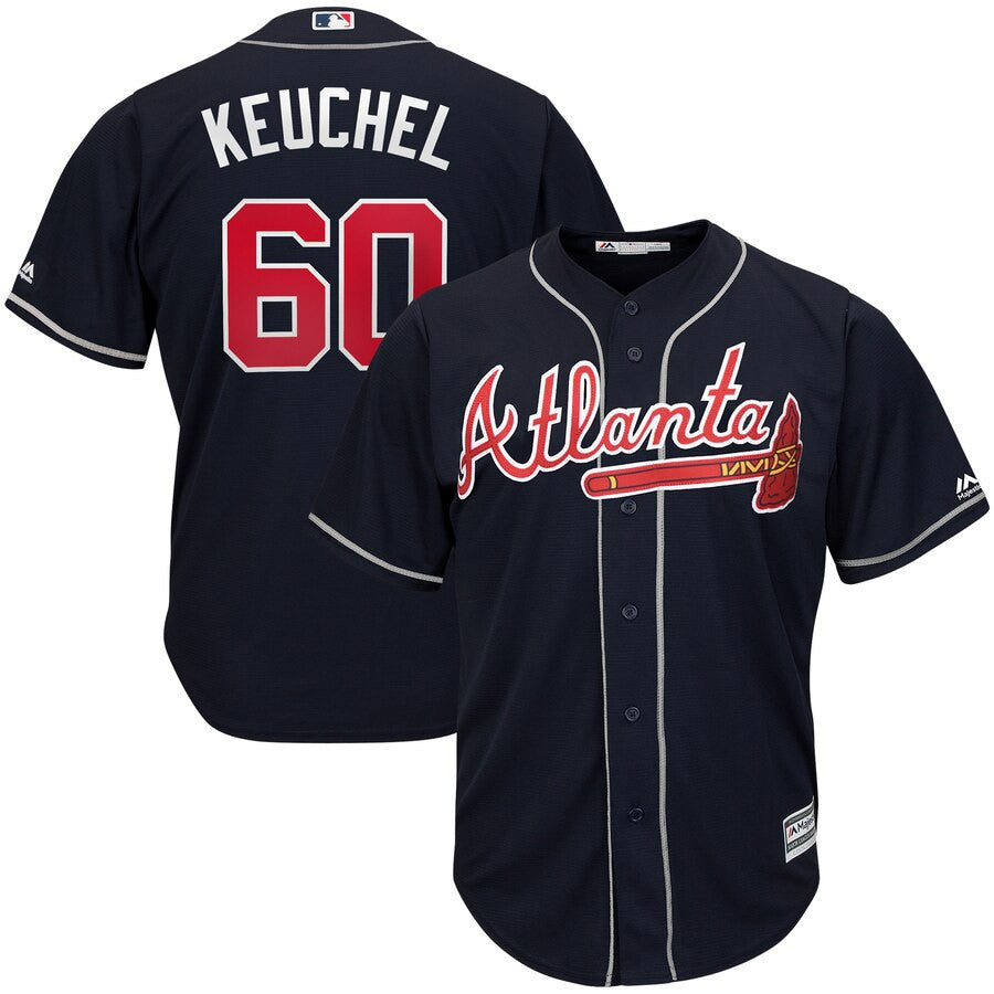 Dallas Keuchel Atlanta Braves navy jersey