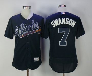Dansby Swanson Atlanta Braves navy jersey