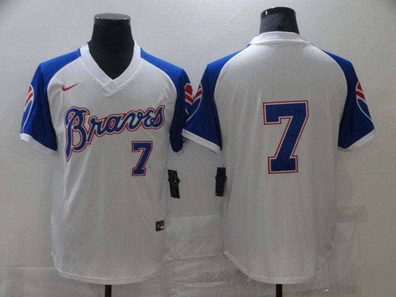 Dansby Swanson Atlanta Braves white jersey