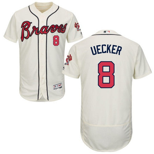 Bob Uecker Atlanta Braves cream jersey