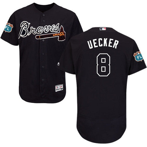 Bob Uecker Atlanta Braves navy jersey
