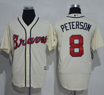 Jace Peterson Atlanta Braves cream jersey