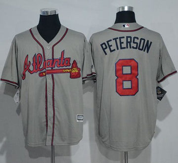 Jace Peterson Atlanta Braves grey jersey