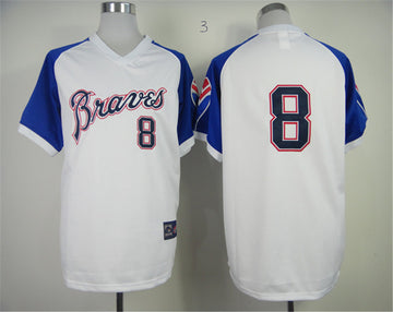 Justin Upton Atlanta Braves white Throwback jersey
