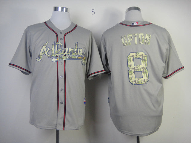 Upton Grey Atlanta Braves camo Camo jersey