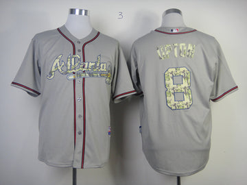 Upton Grey Atlanta Braves camo Camo jersey