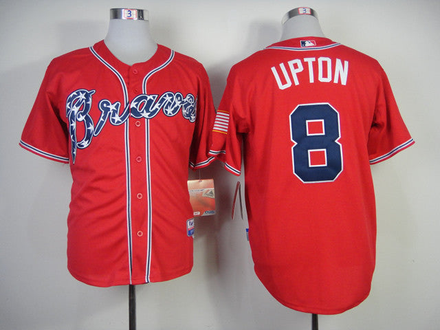 Upton Atlanta Braves red jersey
