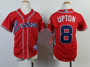 Upton Atlanta Braves red jersey