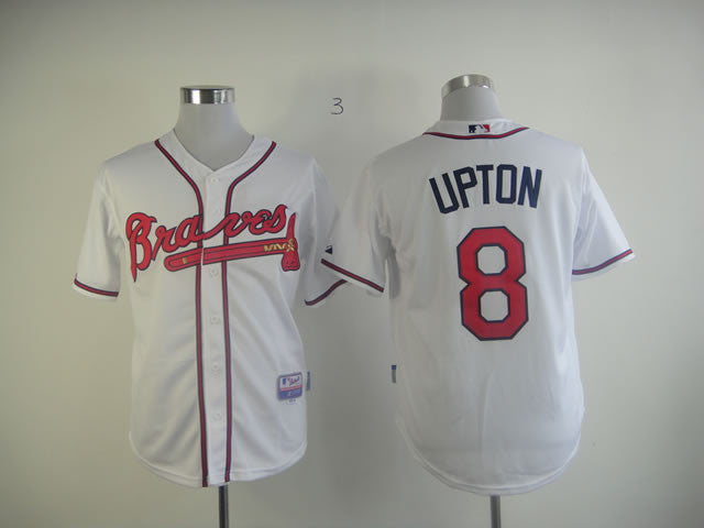 Upton Atlanta Braves white jersey