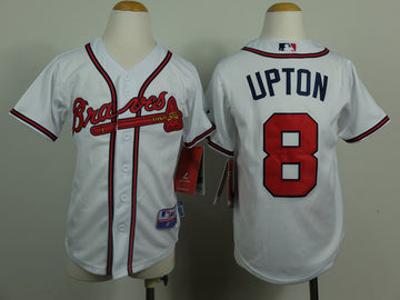 Upton Atlanta Braves white jersey