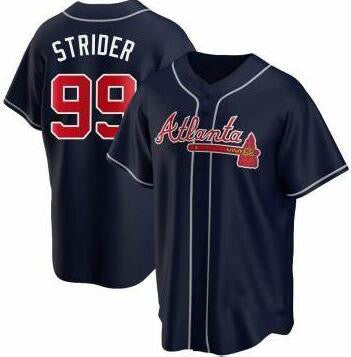 Spencer Strider Atlanta Braves gray jersey