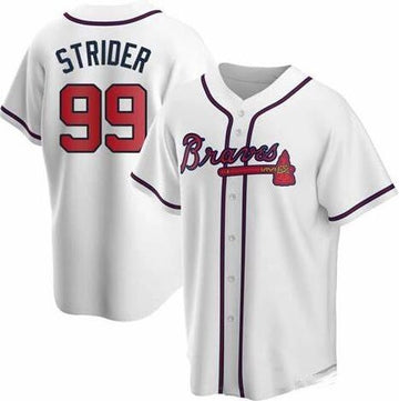 Spencer Strider Atlanta Braves white jersey