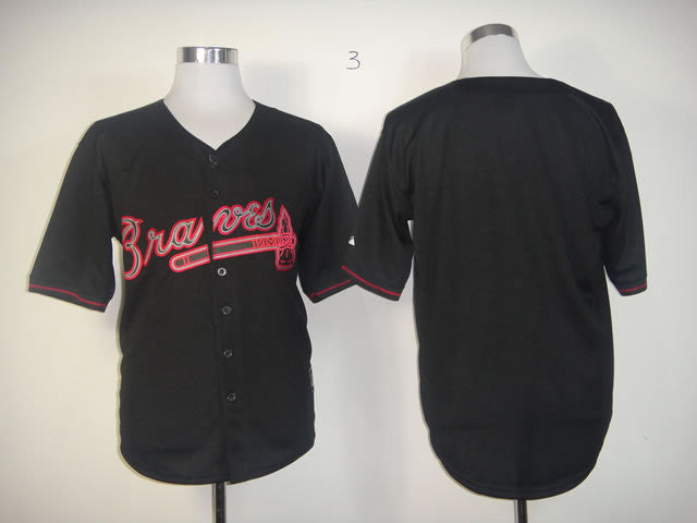 Custom Atlanta Braves black Fashion jersey