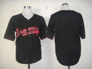 Custom Atlanta Braves black Fashion jersey