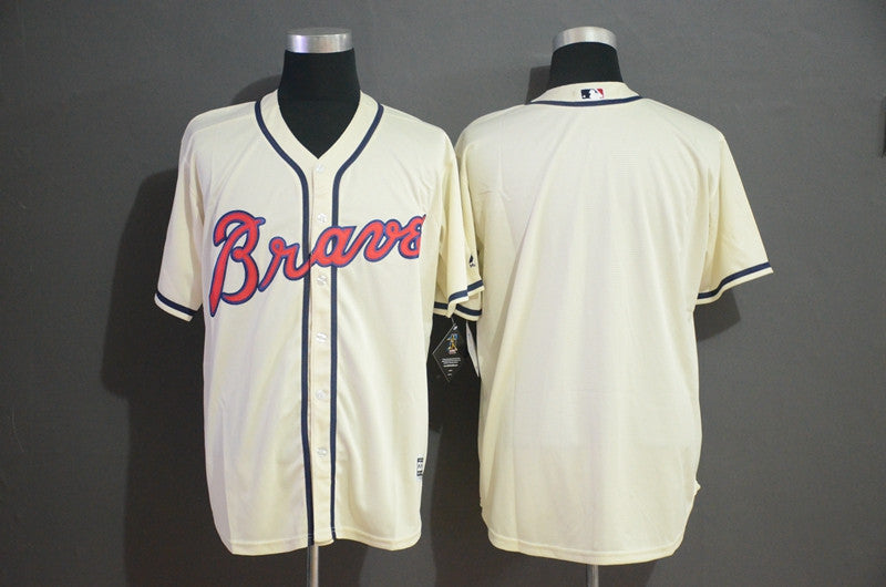 Custom Atlanta Braves cream jersey