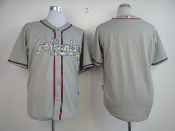 Blank Grey Atlanta Braves camo Camo jersey
