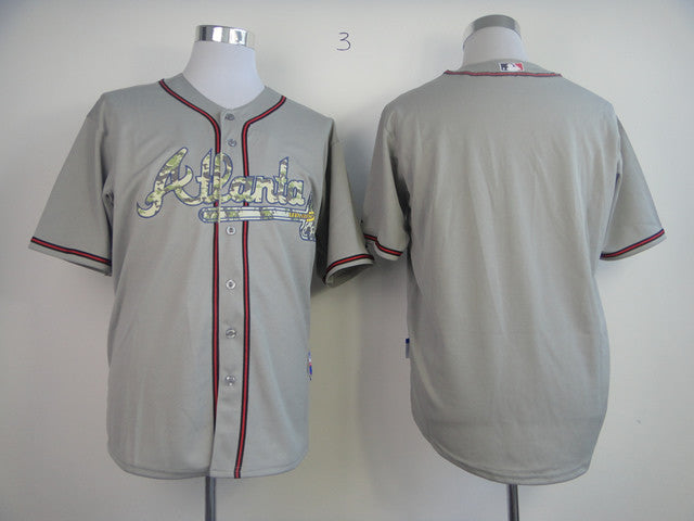 Blank Grey Atlanta Braves camo Camo jersey