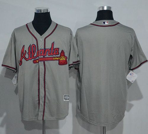 Custom Atlanta Braves grey jersey