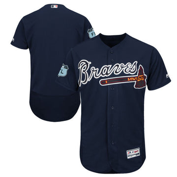 Custom Atlanta Braves navy jersey