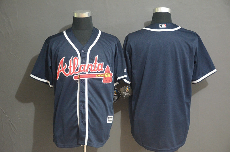 Custom Atlanta Braves navy jersey