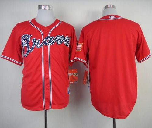 Custom Atlanta Braves red jersey