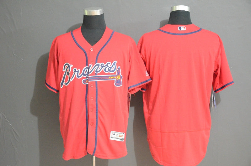 Custom Atlanta Braves red jersey