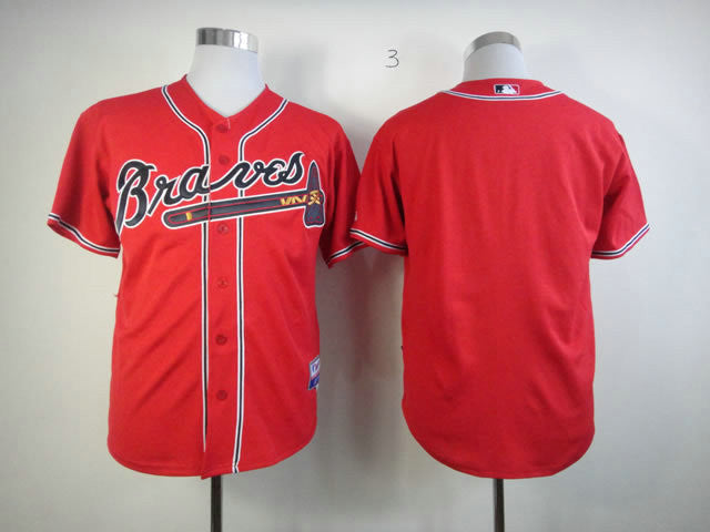 Custom Atlanta Braves red jersey
