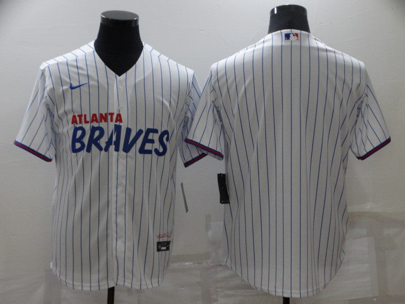 Custom Atlanta Braves white City Connect jersey